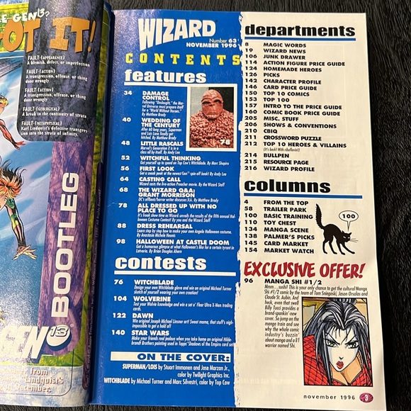 Wizard Magazine Issue #63 from Nov. 1996 - Wedding of Superman Cover Collectible - Picture 14 of 14